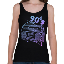 PRINTFASHION 90's - Női atléta - Fekete női trikó