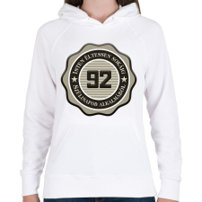 PRINTFASHION 92 - Női kapucnis pulóver - Fehér női pulóver, kardigán