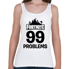 PRINTFASHION 99 Probléma - Fortnite - Női atléta - Fehér