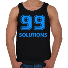 PRINTFASHION 99 SOLUTIONS - Férfi atléta - Fekete atléta, trikó