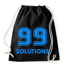 PRINTFASHION 99 SOLUTIONS - Sportzsák, Tornazsák - Fekete tornazsák