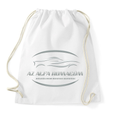 PRINTFASHION A alfa romeóm nélkül - Sportzsák, Tornazsák - Fehér tornazsák