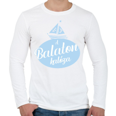 PRINTFASHION A Balaton kalóza - Férfi hosszú ujjú póló - Fehér