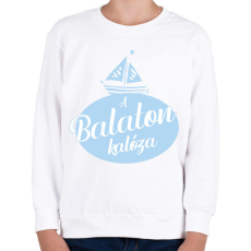 PRINTFASHION A Balaton kalóza - Gyerek pulóver - Fehér