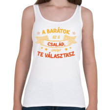 PRINTFASHION A barátok az a család - Női atléta - Fehér női trikó