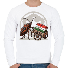 PRINTFASHION A Birodalom szekerét tolom - Férfi pulóver - Fehér férfi pulóver, kardigán