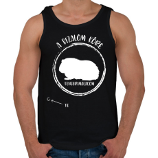 PRINTFASHION A bizalom köre - A tengerimalacom (fehér) - Férfi atléta - Fekete