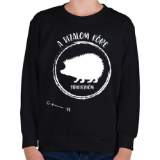 PRINTFASHION A bizalom köre - Sündisznóm (fehér) - Gyerek pulóver - Fekete