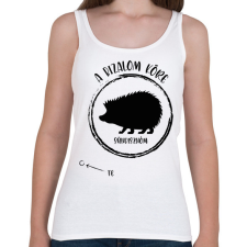 PRINTFASHION A bizalom köre - Sündisznóm (fekete) - Női atléta - Fehér női trikó