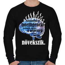 PRINTFASHION a bolygó és az intelligencia - Férfi pulóver - Fekete