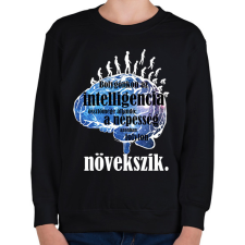 PRINTFASHION a bolygó és az intelligencia - Gyerek pulóver - Fekete gyerek pulóver, kardigán