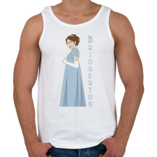 PRINTFASHION A Bridgerton család - Daphne - Férfi atléta - Fehér atléta, trikó