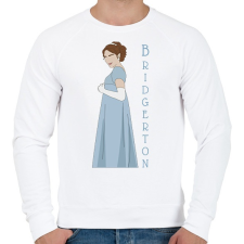 PRINTFASHION A Bridgerton család - Daphne - Férfi pulóver - Fehér férfi pulóver, kardigán