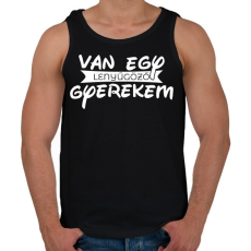 PRINTFASHION A büszke apa - Férfi atléta - Fekete