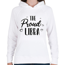 PRINTFASHION A büszke mérleg - Női kapucnis pulóver - Fehér női pulóver, kardigán