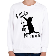 PRINTFASHION A Cicám az én Patrónusom - Gyerek pulóver - Fehér
