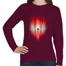 PRINTFASHION A Csata kezdete - Női pulóver - Bordó női pulóver, kardigán