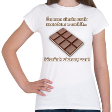PRINTFASHION A csoki és én... - Női póló - Fehér