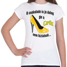 PRINTFASHION a csokoládé is... - Női póló - Fehér női póló