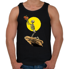 PRINTFASHION A csontok királya - Férfi atléta - Fekete atléta, trikó