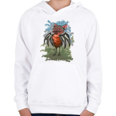 PRINTFASHION A deneféreg - Gyerek kapucnis pulóver - Fehér