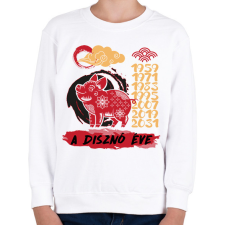 PRINTFASHION A disznó éve - Gyerek pulóver - Fehér gyerek pulóver, kardigán