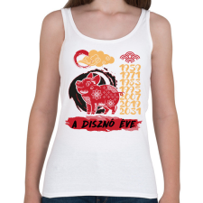 PRINTFASHION A disznó éve - Női atléta - Fehér női trikó