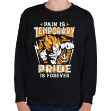 PRINTFASHION A fájdalom múlandó, a dicsőség örök - Gyerek pulóver - Fekete