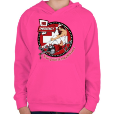 PRINTFASHION A fájdalom öröme - Gyerek kapucnis pulóver - Fukszia