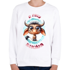 PRINTFASHION A falu bikája - Gyerek pulóver - Fehér