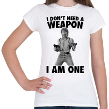 PRINTFASHION A fegyver én vagyok - Női póló - Fehér női póló