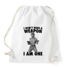 PRINTFASHION A fegyver én vagyok - Sportzsák, Tornazsák - Fehér
