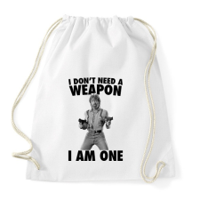 PRINTFASHION A fegyver én vagyok - Sportzsák, Tornazsák - Fehér tornazsák