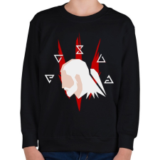 PRINTFASHION A fehér farkas - Gyerek pulóver - Fekete gyerek póló