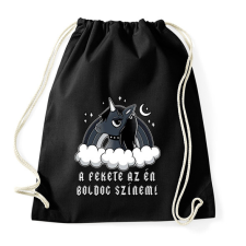 PRINTFASHION A fekete az én boldog színem! - Sportzsák, Tornazsák - Fekete tornazsák