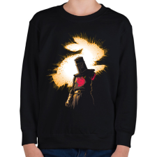 PRINTFASHION A fekete lovag mindig győz - Gyerek pulóver - Fekete gyerek pulóver, kardigán