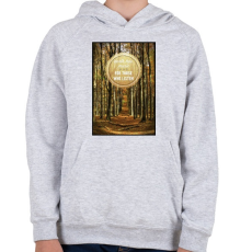 PRINTFASHION A föld zenéje - Gyerek kapucnis pulóver - Sport szürke