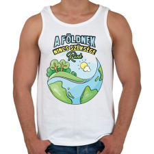 PRINTFASHION A földnek nincs szüksége ránk - Férfi atléta - Fehér atléta, trikó