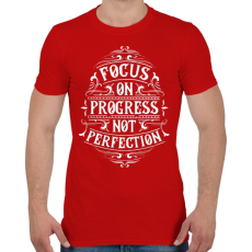 PRINTFASHION A folyamatra koncentrálj... - Férfi póló - Piros