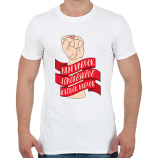 PRINTFASHION A főnök vagyok - Férfi póló - Fehér