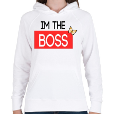 PRINTFASHION A FŐNÖKNŐ - Női kapucnis pulóver - Fehér