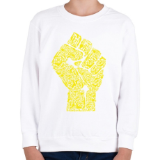 PRINTFASHION A forradalom keze - Gyerek pulóver - Fehér