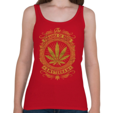 PRINTFASHION A fű városa - Női atléta - Cseresznyepiros