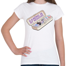 PRINTFASHION A gaming a gyógyszerem - Női póló - Fehér női póló