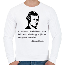 PRINTFASHION A gonosz diadalához nem kell más - Férfi pulóver - Fehér férfi pulóver, kardigán