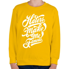 PRINTFASHION A gonoszak tesznek híressé - Gyerek pulóver - Sárga gyerek pulóver, kardigán