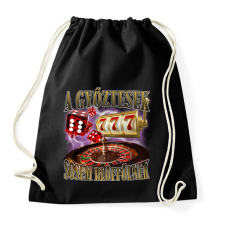 PRINTFASHION A győztesek sosem blöffölnek - Sportzsák, Tornazsák - Fekete tornazsák