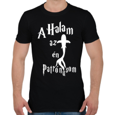 PRINTFASHION A Halam az én Patrónusom - Férfi póló - Fekete férfi póló