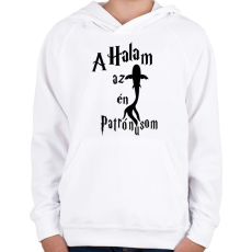 PRINTFASHION A Halam az én Patrónusom - Gyerek kapucnis pulóver - Fehér
