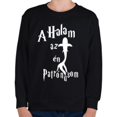 PRINTFASHION A Halam az én Patrónusom - Gyerek pulóver - Fekete